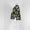 Odeeh Navy, Green and White Floral Off The Shoulder Top