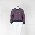 Bella Freud Pink and Blue Stripe 'Baby Blue' Jumper