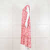 Poupette St Barth Pink Floral Print Tiered Dress