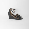 Hermes Black Legend Wedge Sandal