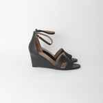 Hermes Black Legend Wedge Sandal