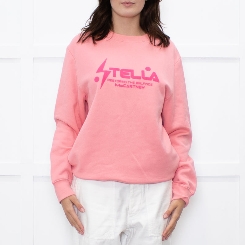 Stella McCartney Salmon Slogan Sweatshirt
