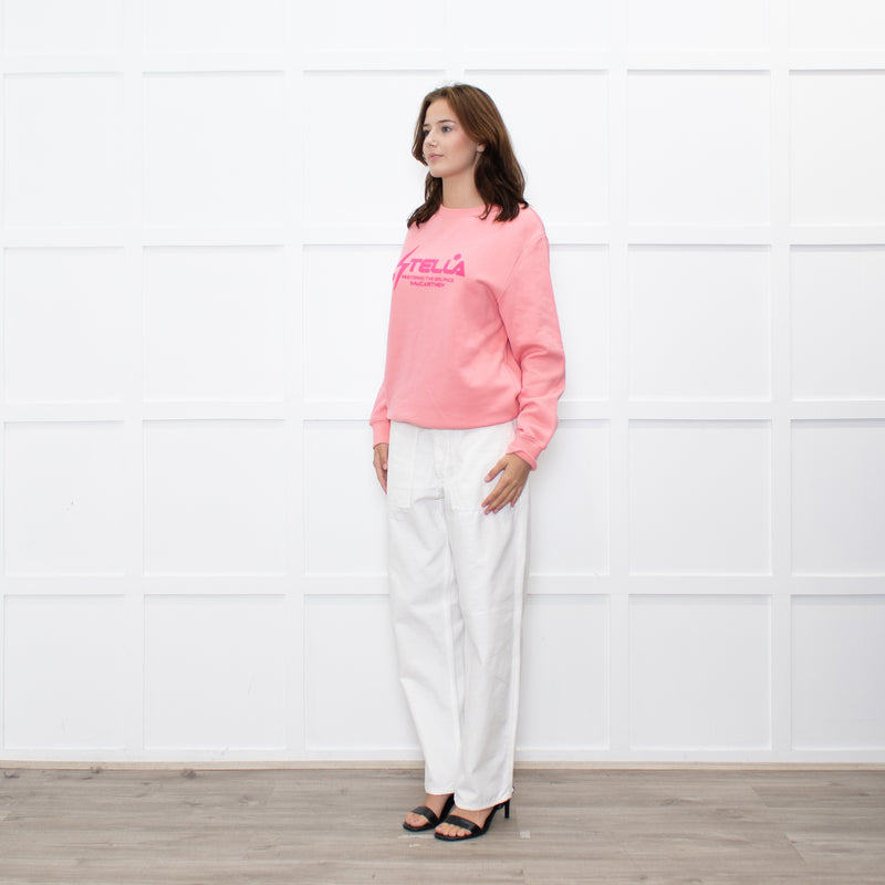 Stella McCartney Salmon Slogan Sweatshirt