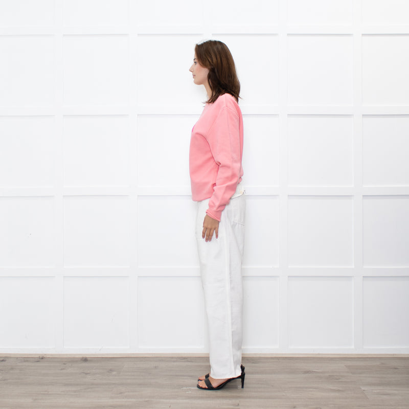 Stella McCartney Salmon Slogan Sweatshirt