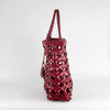 Christian Dior Diorcabas Handwoven Red Leather Bag