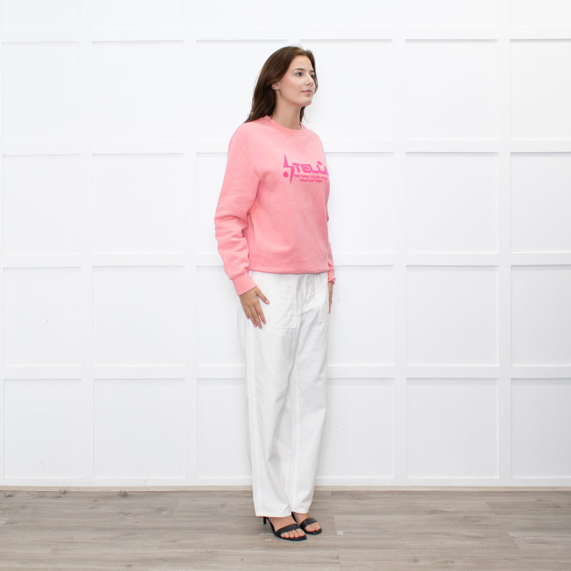 Stella McCartney Salmon Slogan Sweatshirt