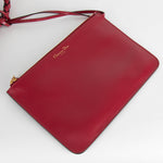Christian Dior Diorcabas Handwoven Red Leather Bag