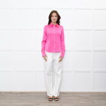 Serena Bute Lipstick Pink Satin Shirt