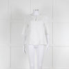 Strenesse White Cotton Wide Sleeve Tunic Top
