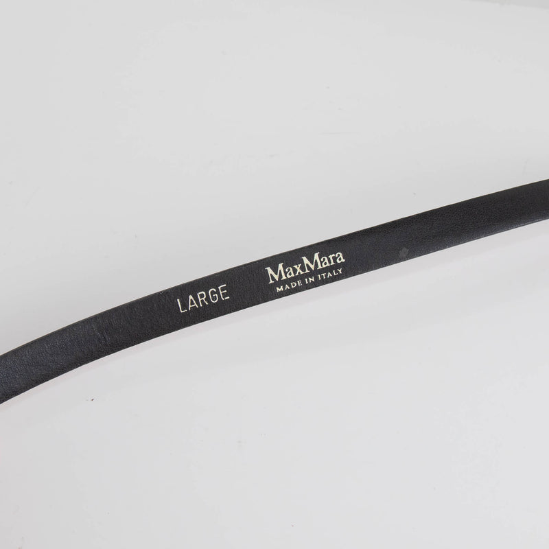 Max Mara Red Patent Thin Belt