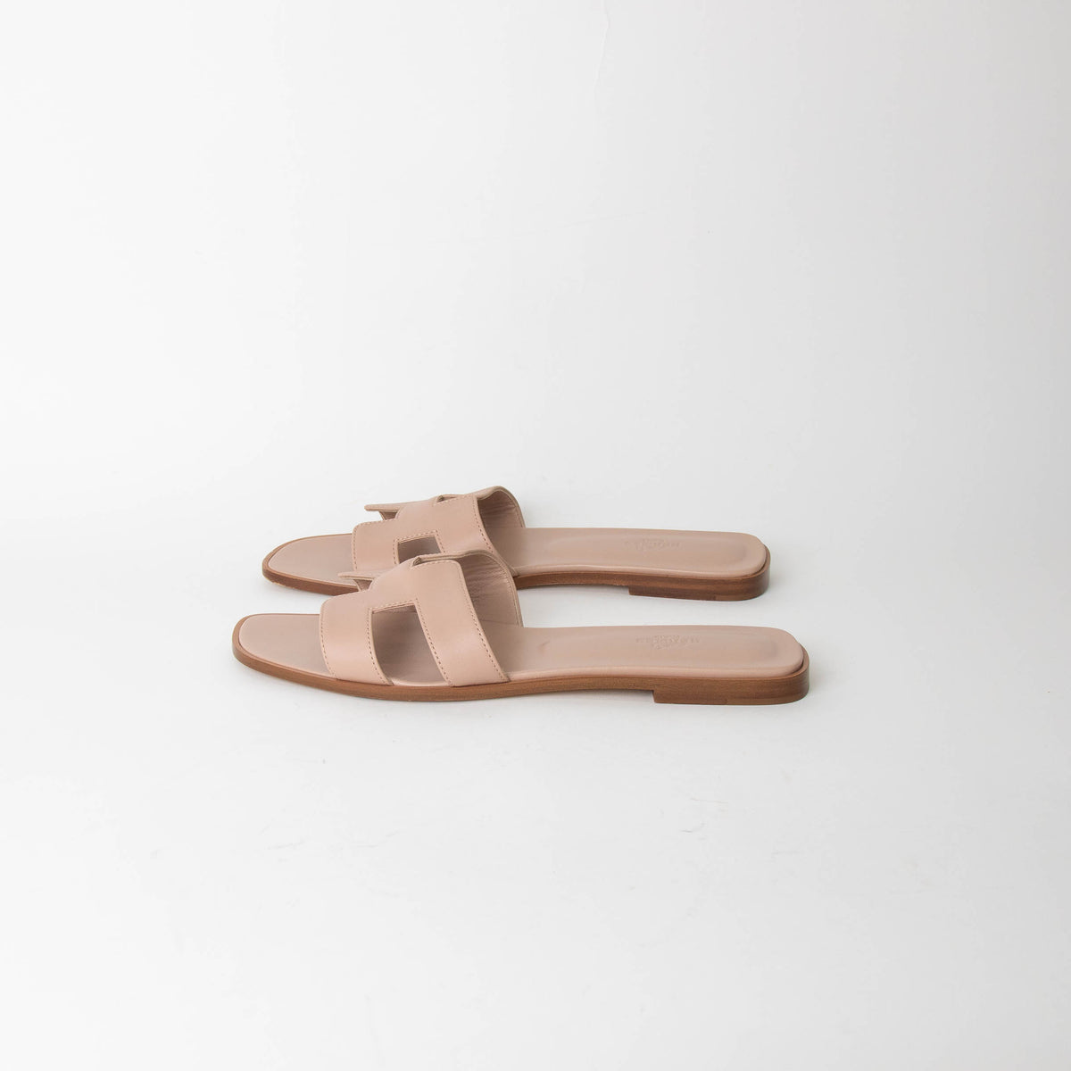 Hermes Nude Beige Oran Sandals