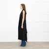 Harris Wharf London Black Cotton Sleeveless Wool Coat