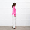 Serena Bute Lipstick Pink Satin Shirt