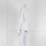 Strenesse White Cotton Wide Sleeve Tunic Top