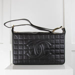 Chanel Choco Bar Black Shoulder Bag