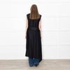 Harris Wharf London Black Cotton Sleeveless Wool Coat