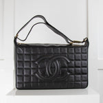 Chanel Choco Bar Black Shoulder Bag