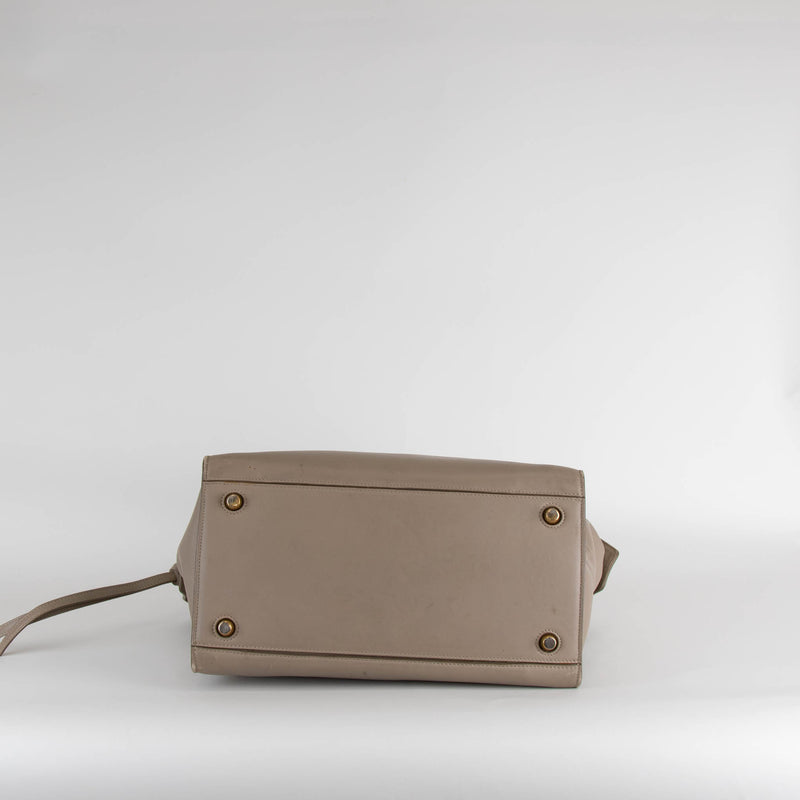 Celine Taupe Leather Small Ring Bag