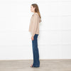 Falke Camel Cashmere Zip Up Hood Top