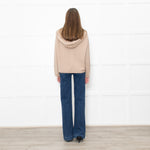Falke Camel Cashmere Zip Up Hood Top