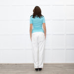 Vivienne Westwood Turquoise Collared Short Sleeve Knit