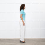 Vivienne Westwood Turquoise Collared Short Sleeve Knit