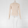 Reformation Cream Ribbed Jumper with cut out details