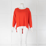 BA&SH Red Drape Back Jumper