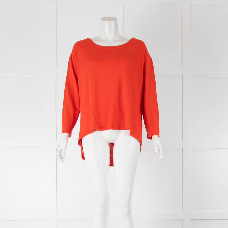 BA&SH Red Drape Back Jumper