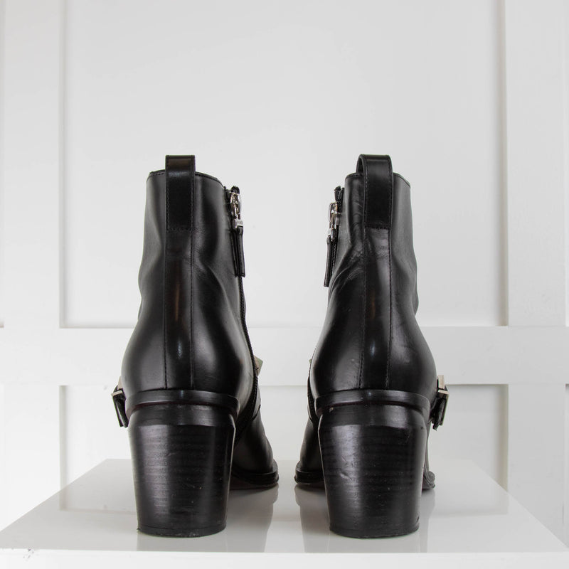 Fendi Studded Black  Ankle Moto Boot