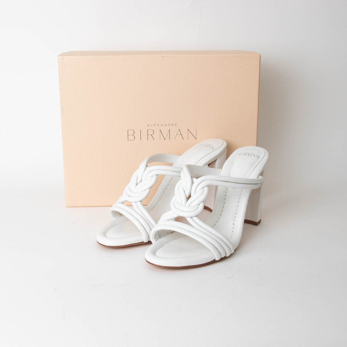 Alexandre Birman White Strappy Heeled Sandal