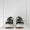 Stella McCartney Black Wedge Loafer Silver Stars