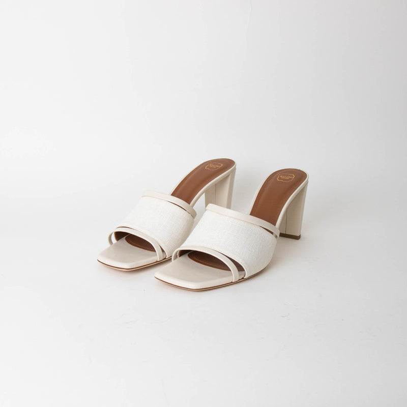 Malone Souliers Demi White HIgh Sandals