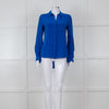 Diane Von Furstenberg Electric Blue Silk Shirt