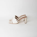 Malone Souliers Demi White HIgh Sandals