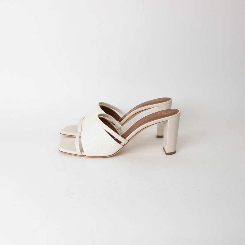 Malone Souliers Demi White HIgh Sandals