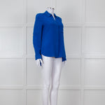 Diane Von Furstenberg Electric Blue Silk Shirt