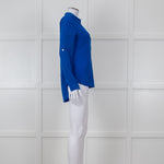 Diane Von Furstenberg Electric Blue Silk Shirt