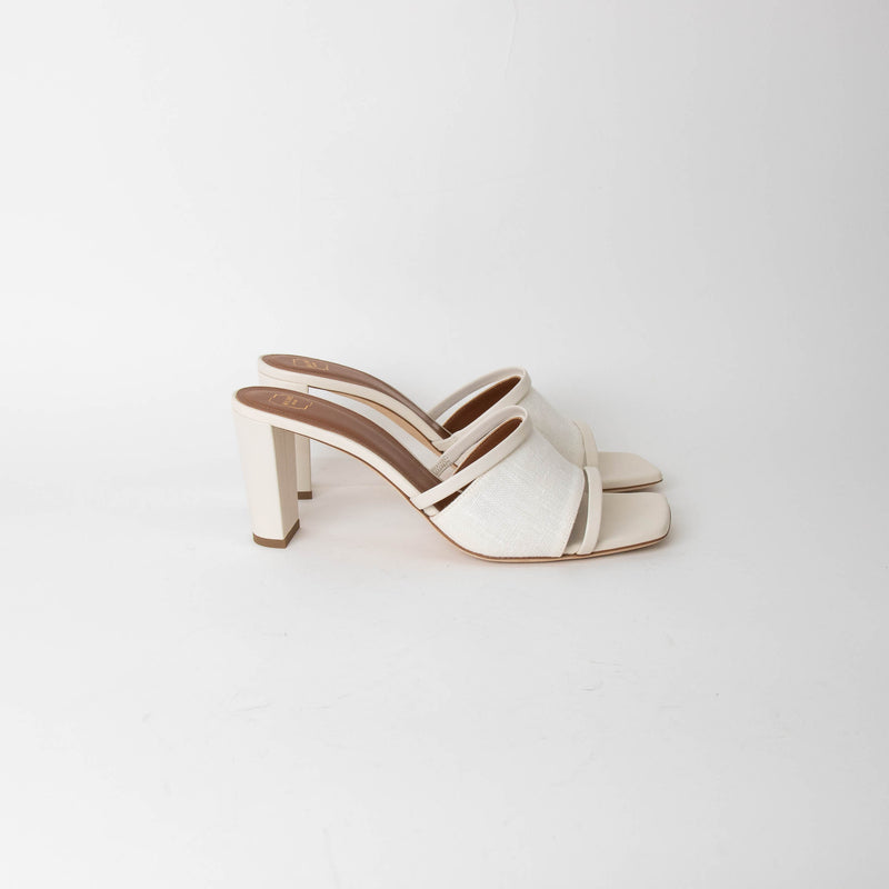 Malone Souliers Demi White HIgh Sandals