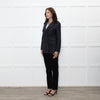 Weekend Max Mara Blue Beige Check Wool Blazer Jacket