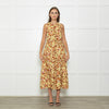 Ulla Johnson Yellow Floral Sleeveless Cotton Maxi Dress
