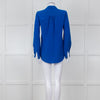 Diane Von Furstenberg Electric Blue Silk Shirt