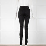 Saint Laurent High Rise Skinny Black Jeans