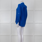 Diane Von Furstenberg Electric Blue Silk Shirt