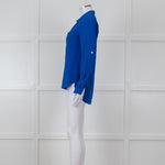 Diane Von Furstenberg Electric Blue Silk Shirt