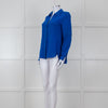 Diane Von Furstenberg Electric Blue Silk Shirt