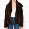 Issy London Brown Faux Fur Jacket
