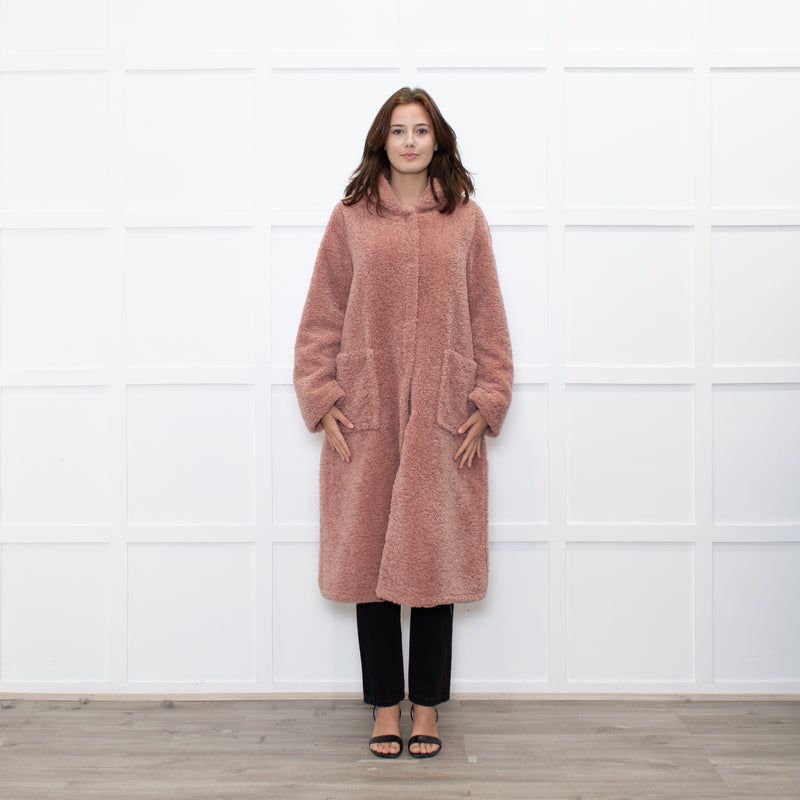 Forte Forte Blush Faux Fur Hooded Coat