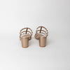 Valentino Bronze Rockstud Block Heel Sandals
