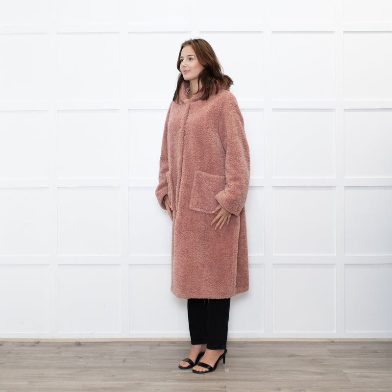 Forte Forte Blush Faux Fur Hooded Coat